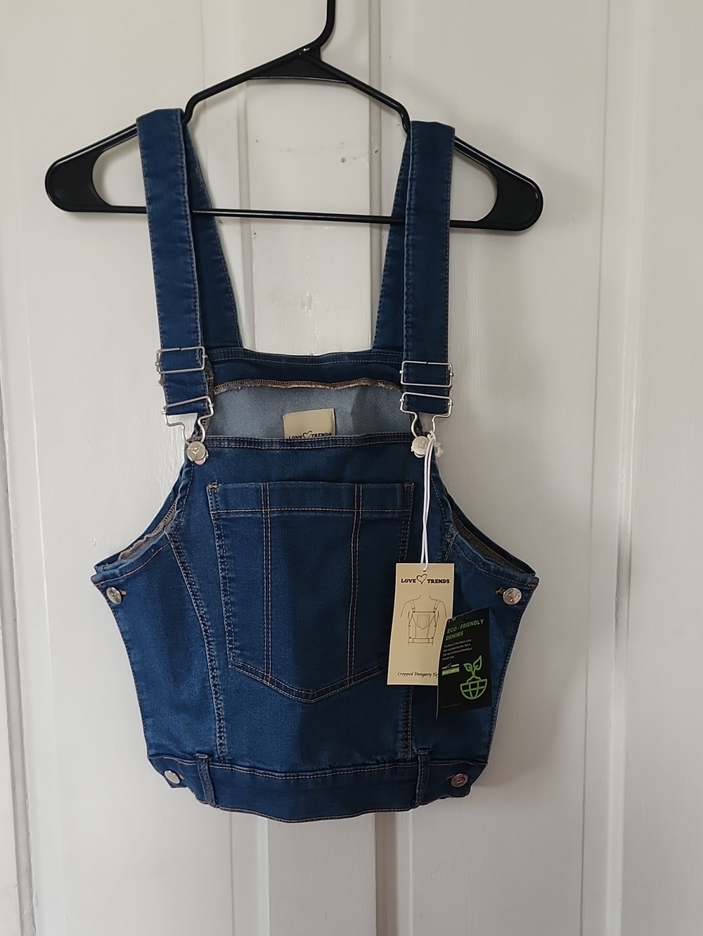 Love Trend Blue Denim Crop Top